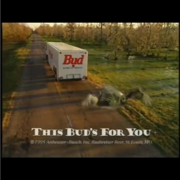 RARE BUDWEISER CREWNECK 90s Budweiser Frog SuperBowl 95 BUDWEISER commercial - Picture 13 of 14